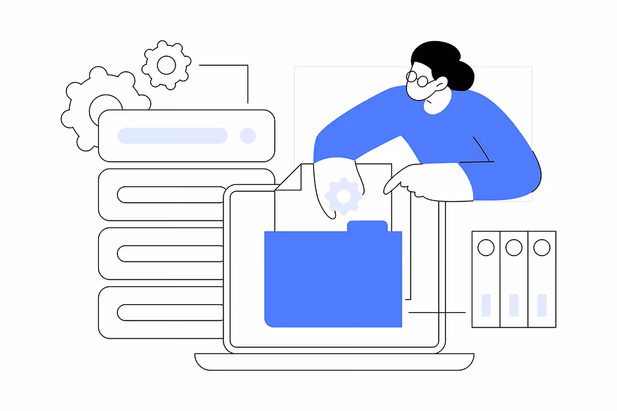 Visualization of keyword rankings and search visibility.