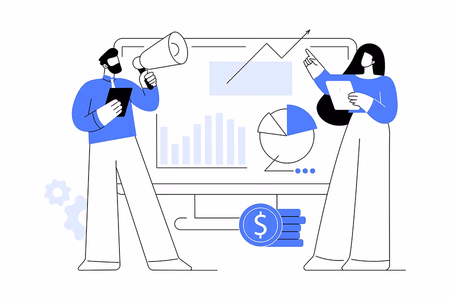 Visual of content strategy planning and editorial workflows.
