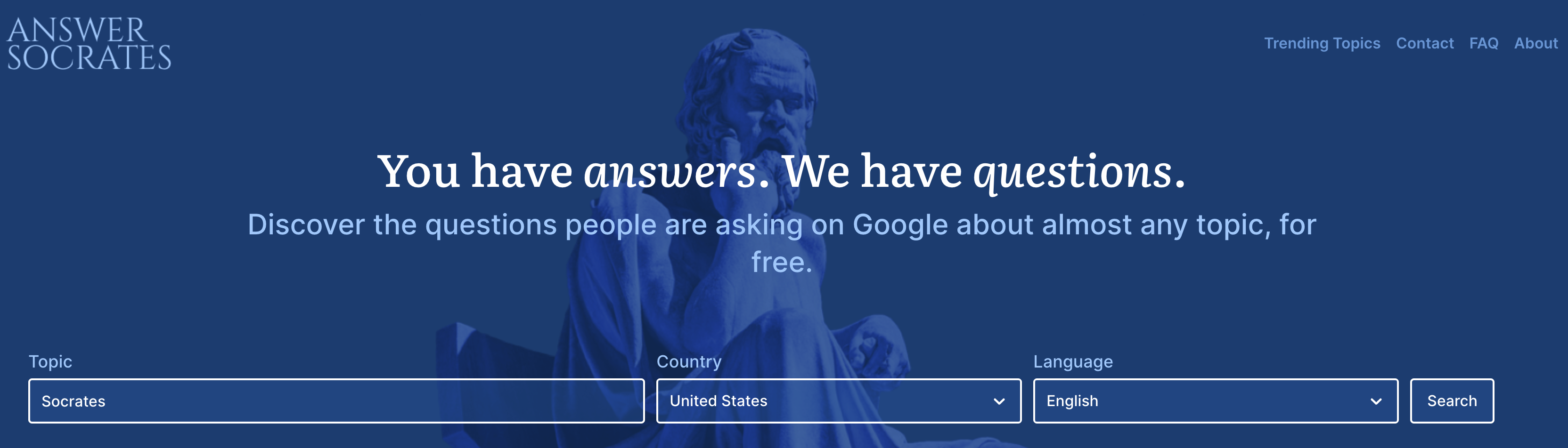 Answer Socrates Keyword Research Tool