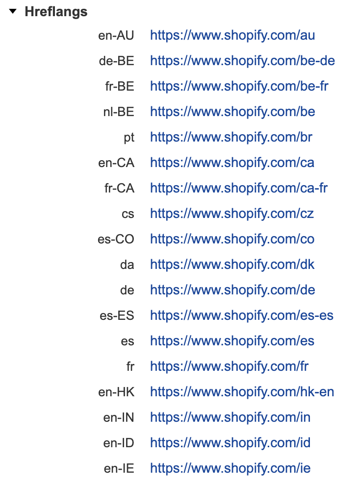 Shopify hreflang example